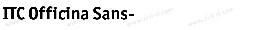 ITC Officina Sans字体转换